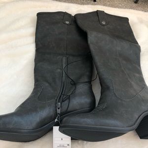 NWT Dark Grey Cowboy Boots